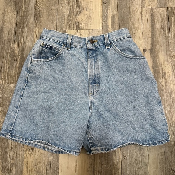 Lee VTG high rise denim dad shorts - Picture 1 of 6